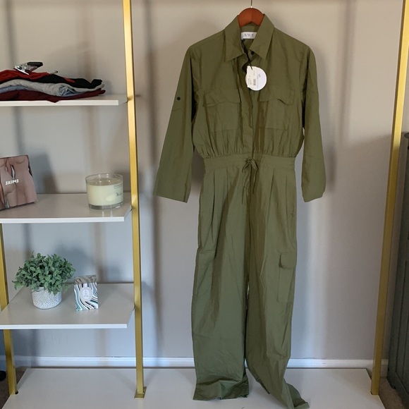 S/W/F Utility Poplin Tie-waist Jumpsuit - Picture 5 of 9